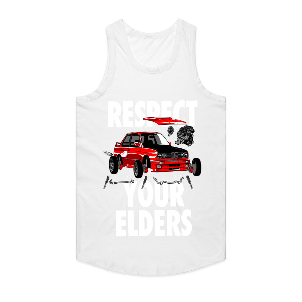 Respect Your Elders — Classic BMW E30 Build T-Shirt