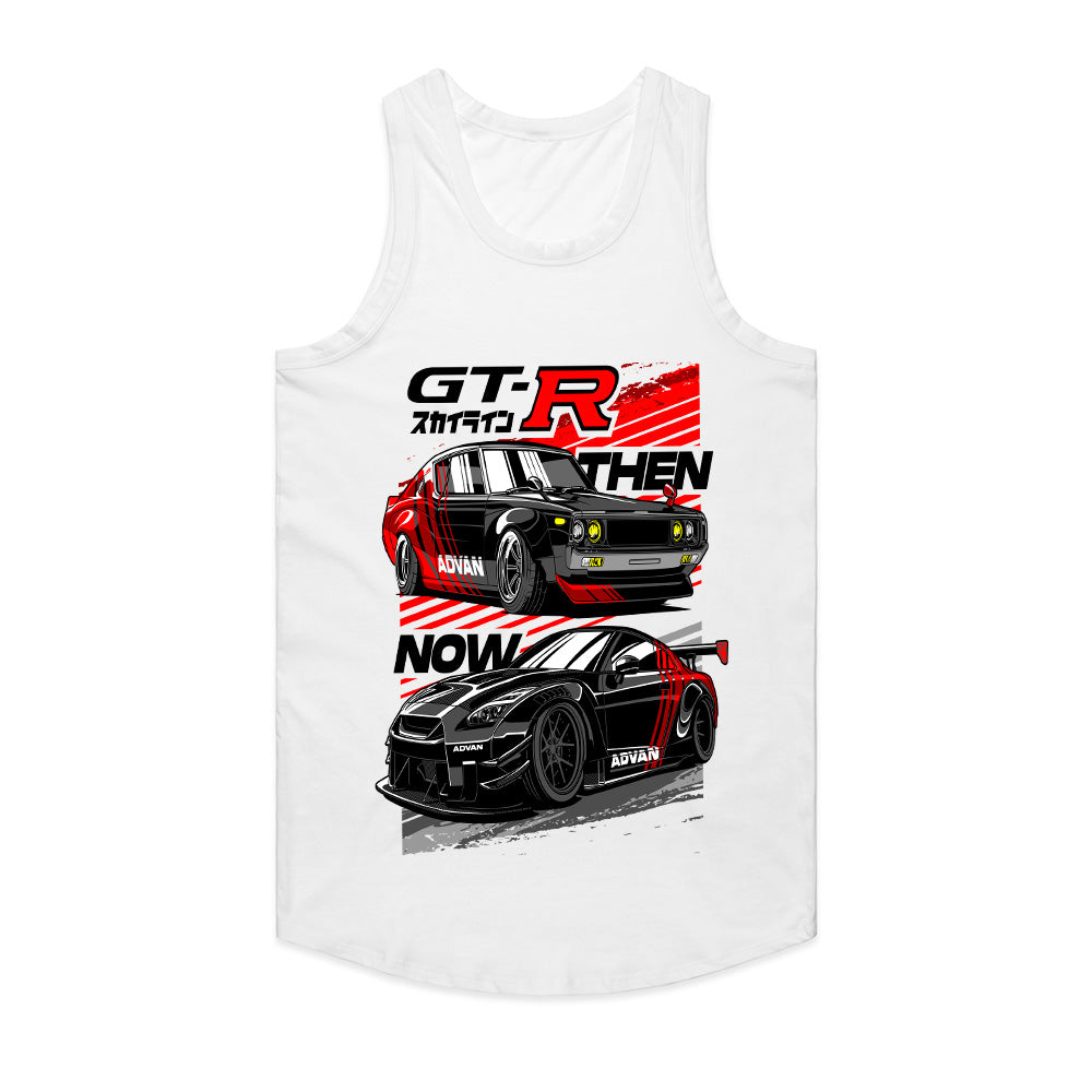Nissan GT-R Then & Now T-Shirt – JDM Legends in Advan Livery