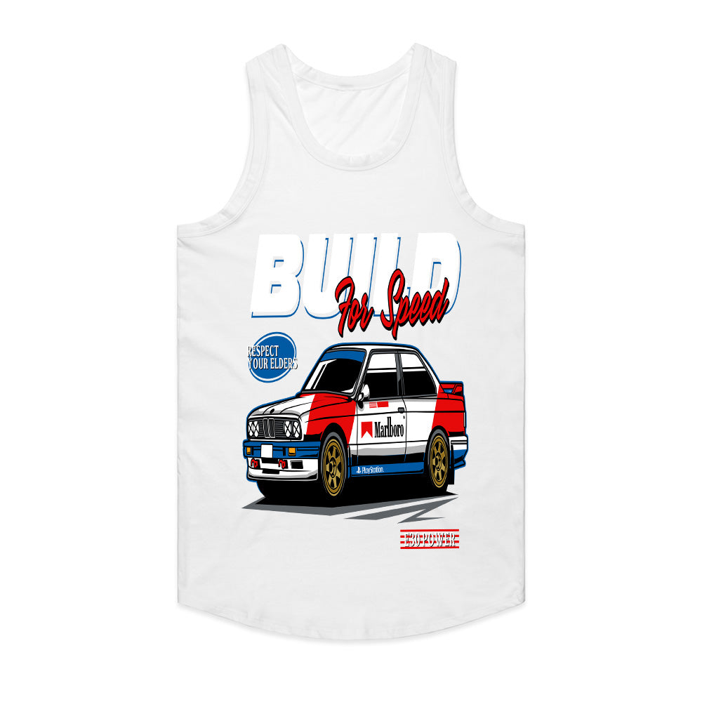 BMW E30 Build for Speed T-Shirt – Classic Racing Heritage Tee