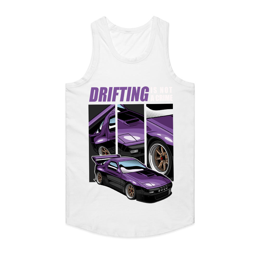 Drifting Is Not A Crime RX7 Purple Legend Tee