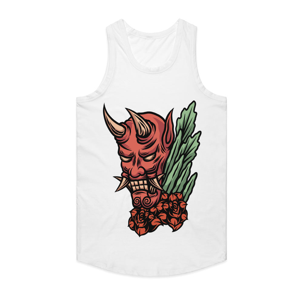 Oni Bloom: Demon & Roses Streetwear Tee