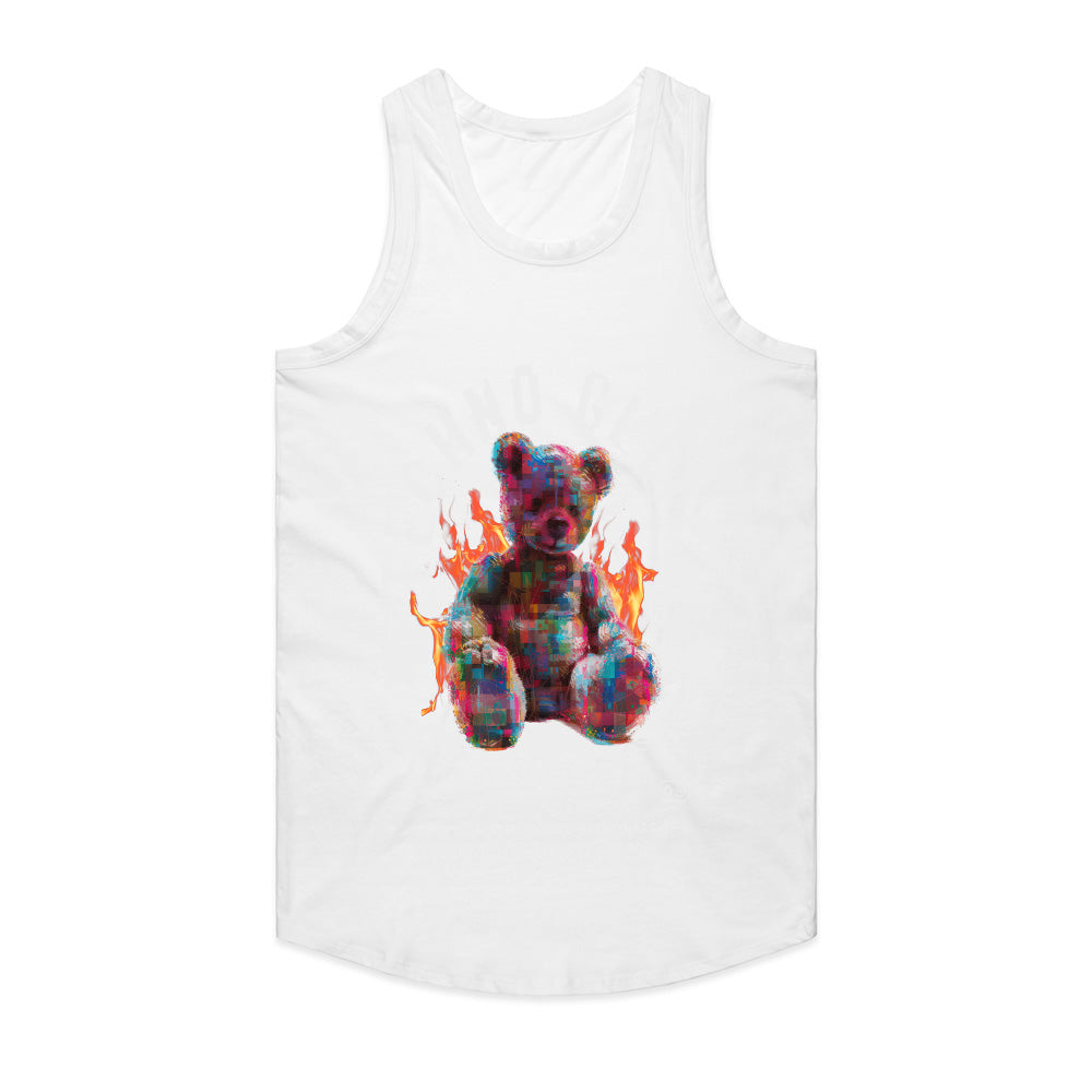 Techno Glitch: Pixel Burn Teddy Tee