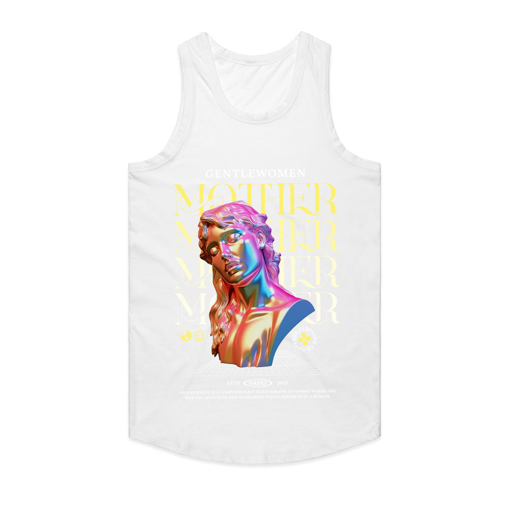 Ethereal Matriarch: Chromatic Goddess Motherhood Tee