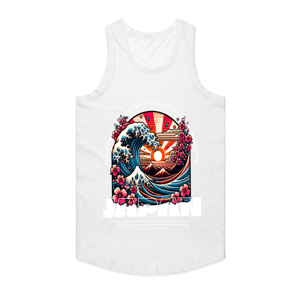 Sakura Wave Rising Sun Tee