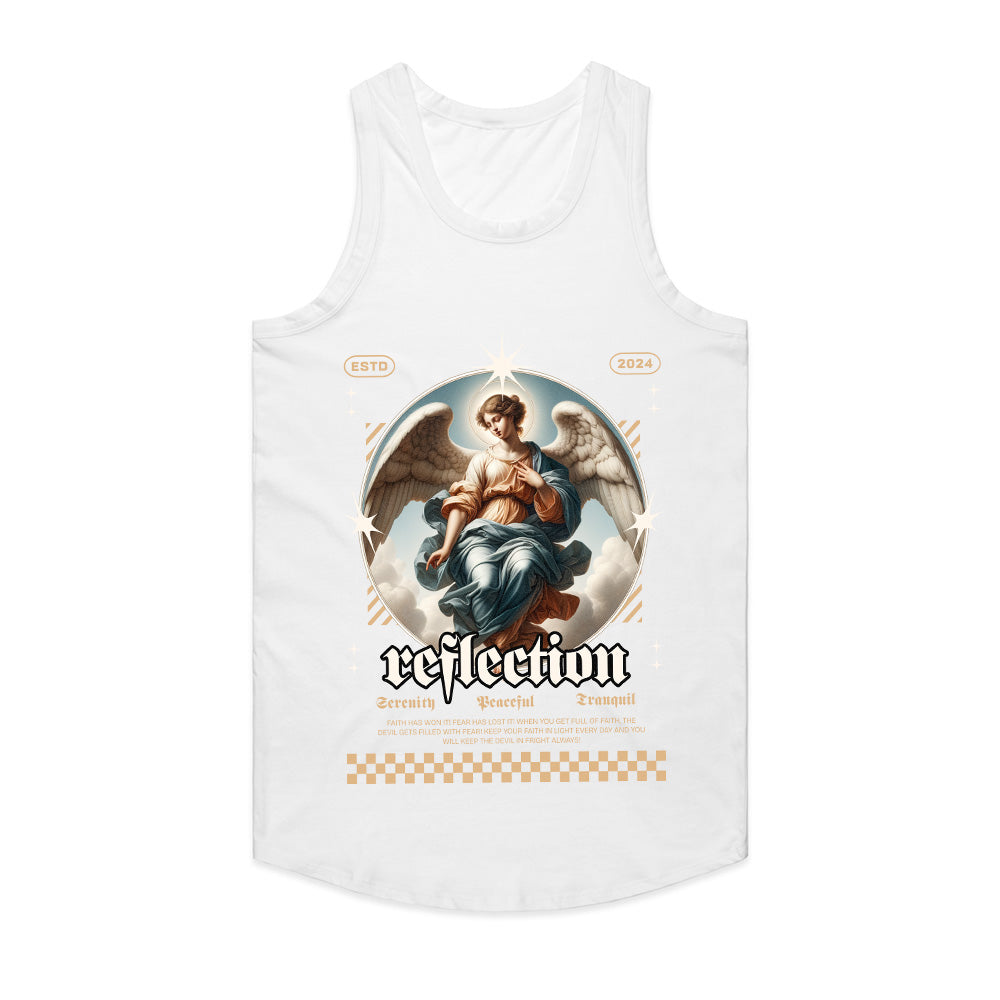 Reflection of Faith: Angelic Serenity Graphic Tee