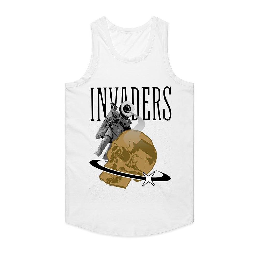 Cosmic Intruders: Invaders Astronaut Skull Tee
