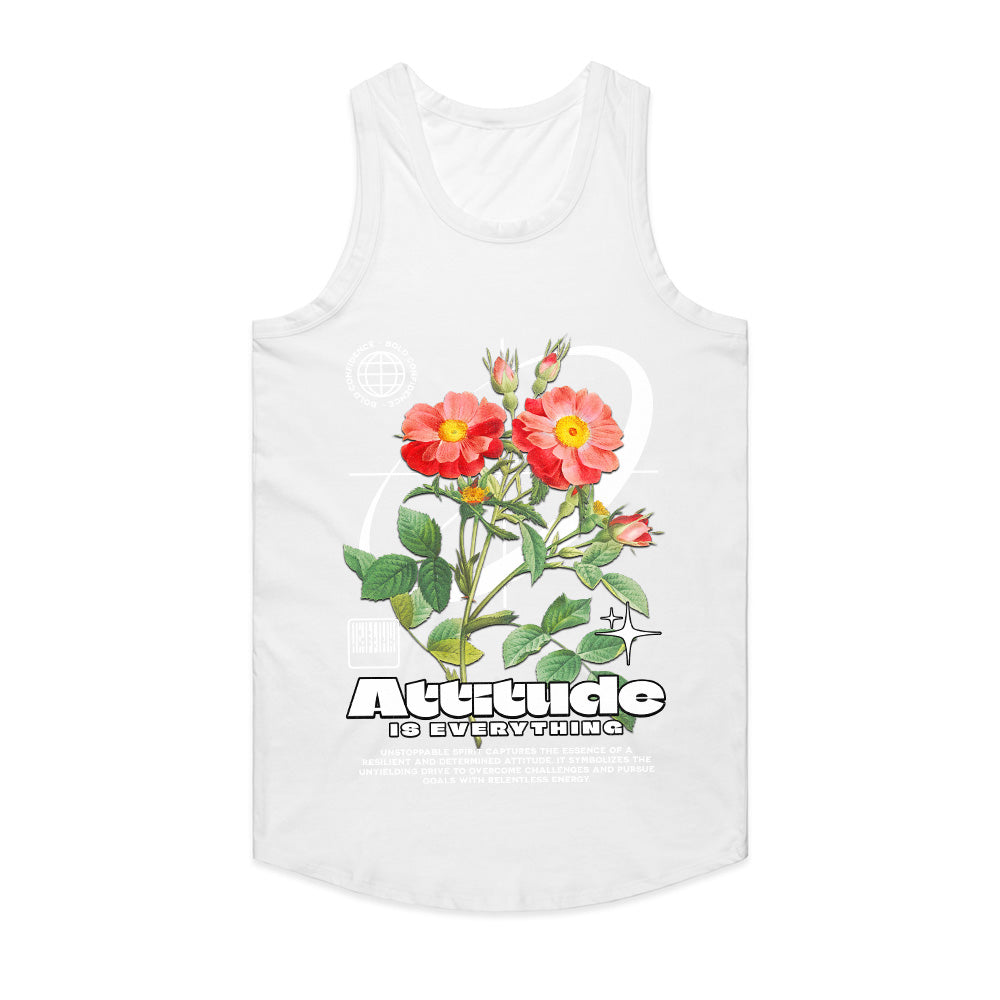 Relentless Bloom: Attitude is Everything Floral Tee