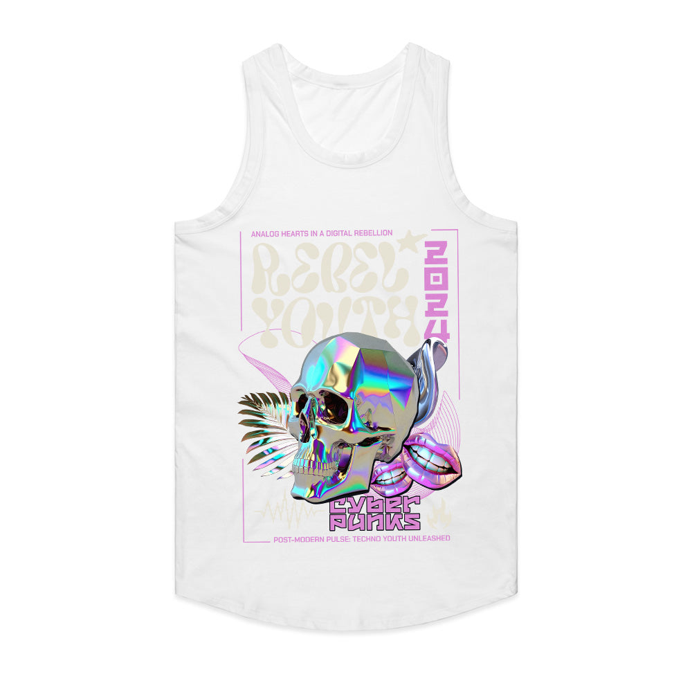 Neon Anarchy: Rebel Youth Cyberpunk Tee