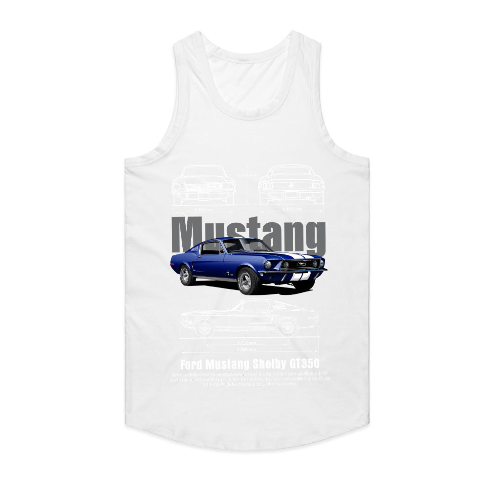 Ford Mustang Shelby GT350 Blueprint Edition | Classic Muscle Car T-Shirt