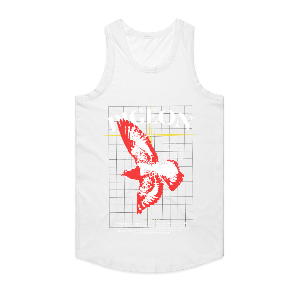 Urban Flight: Pigeon Grid Streetwear Tee