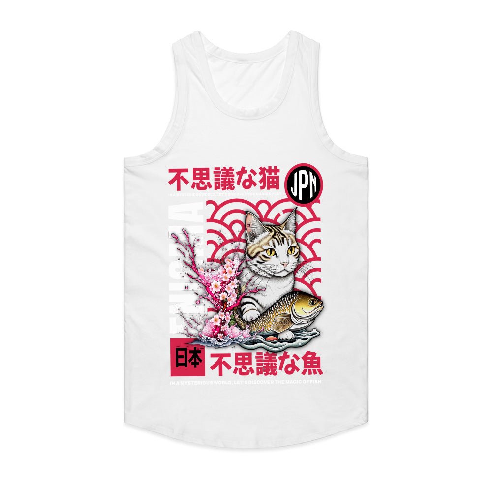 Mystic Nippon: Enigma Cat & Koi Tee