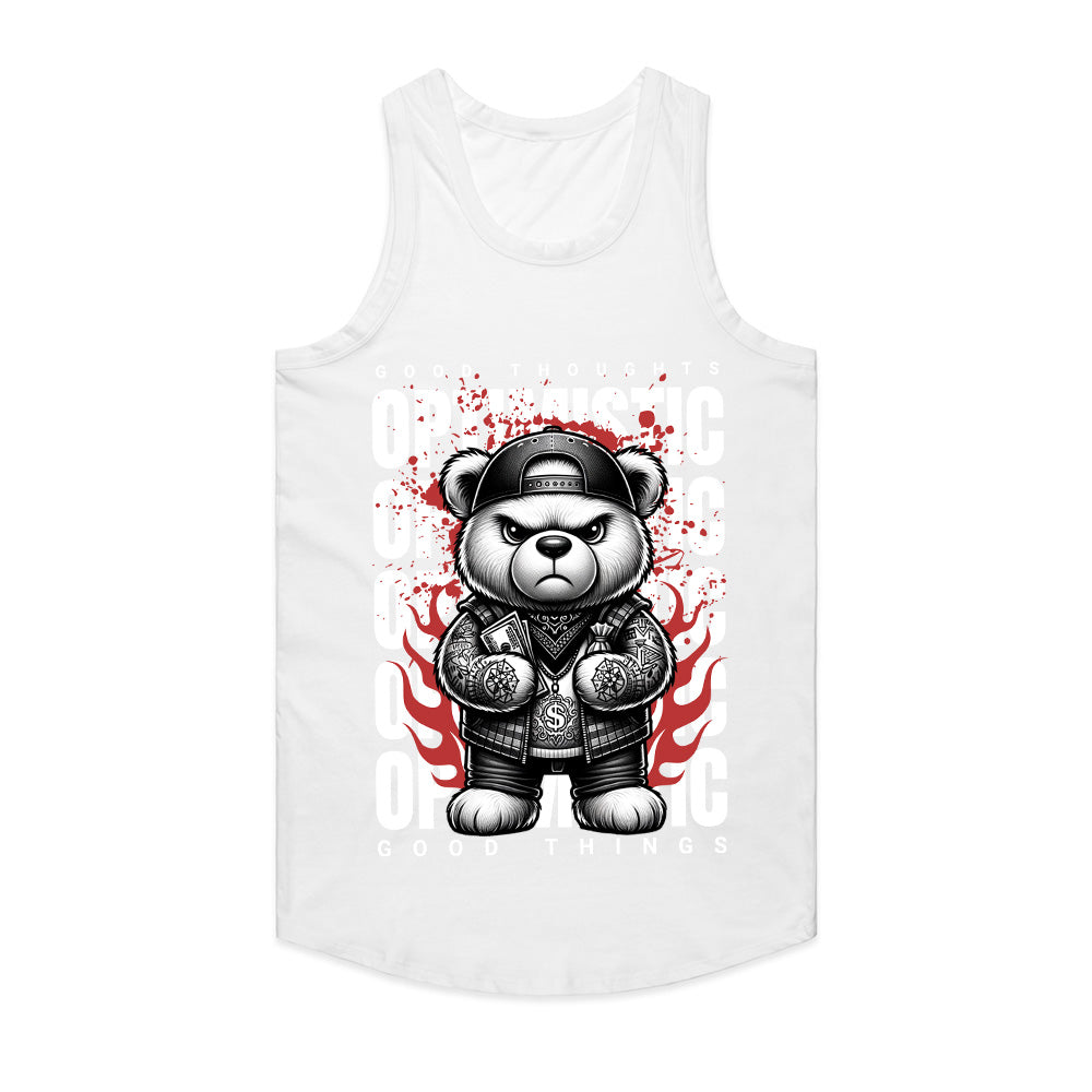 Hustle Bear: Optimistic Swagger Tee