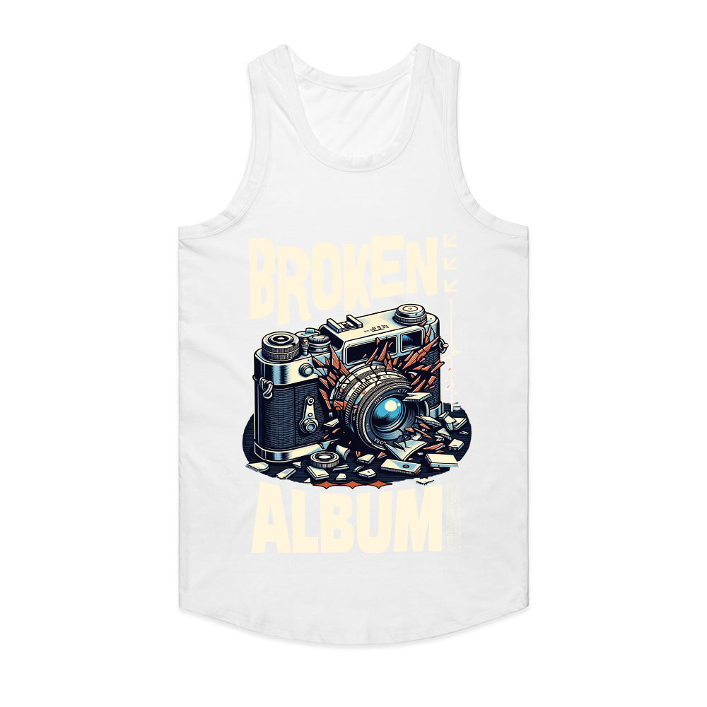 Broken Album Retro Camera Tee