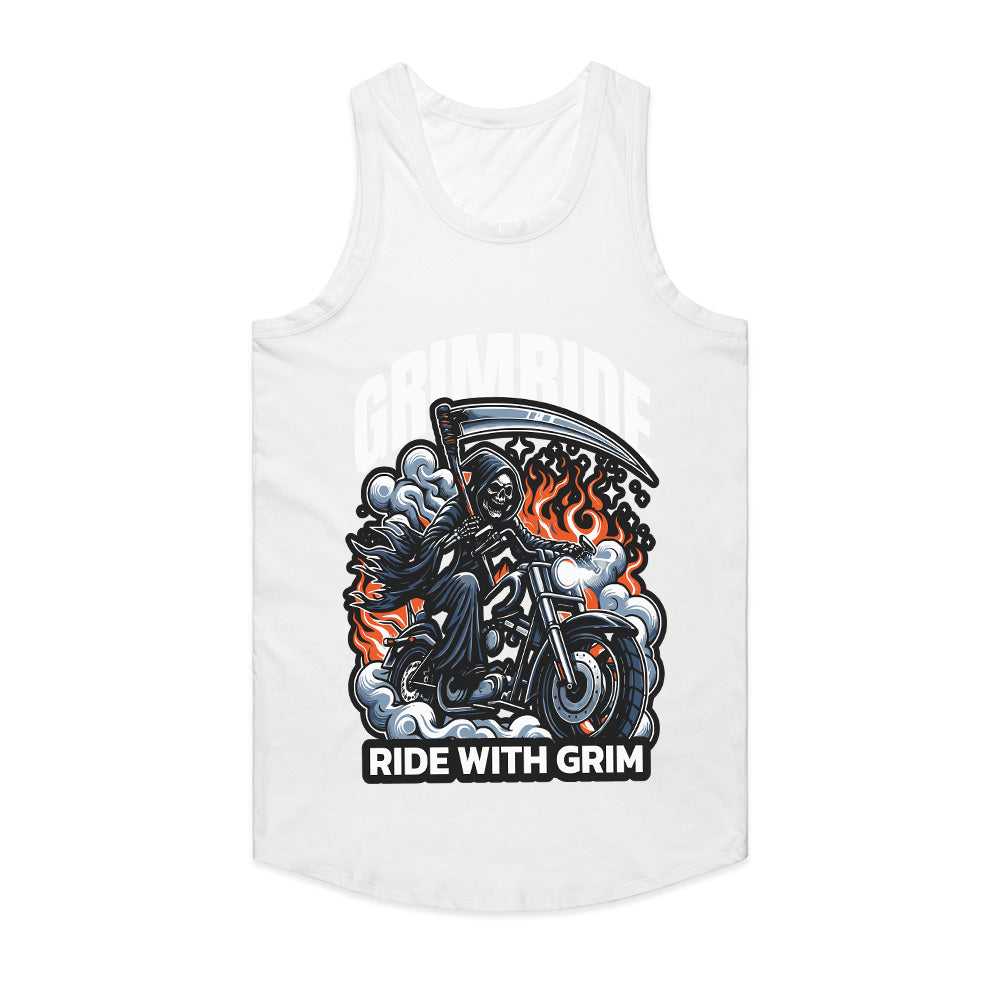 Grim Ride – Ride with Grim Reaper Biker T-Shirt