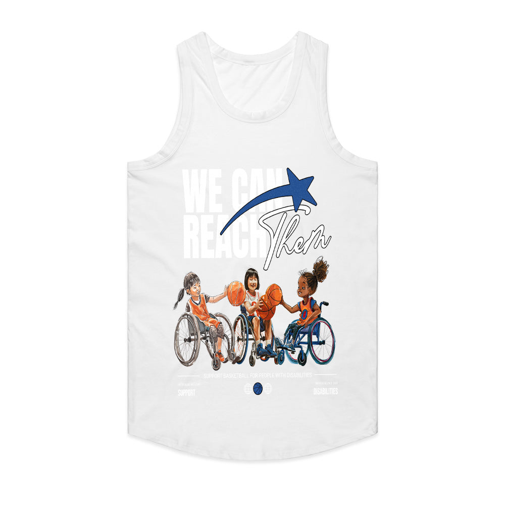 Reach Beyond Limits: Disability Empowerment Basketball Tee