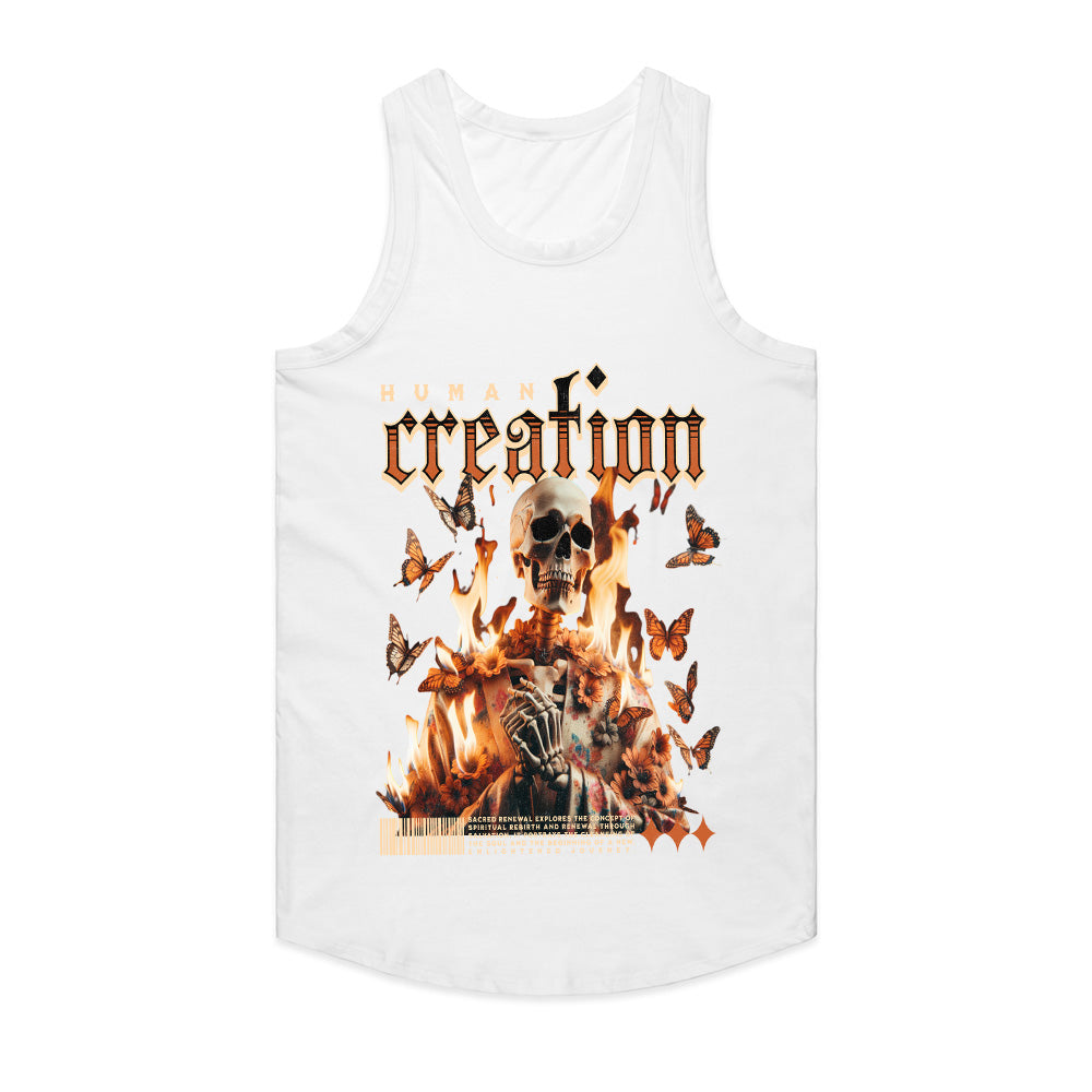 Infernal Metamorphosis: Human Creation Flame Tee