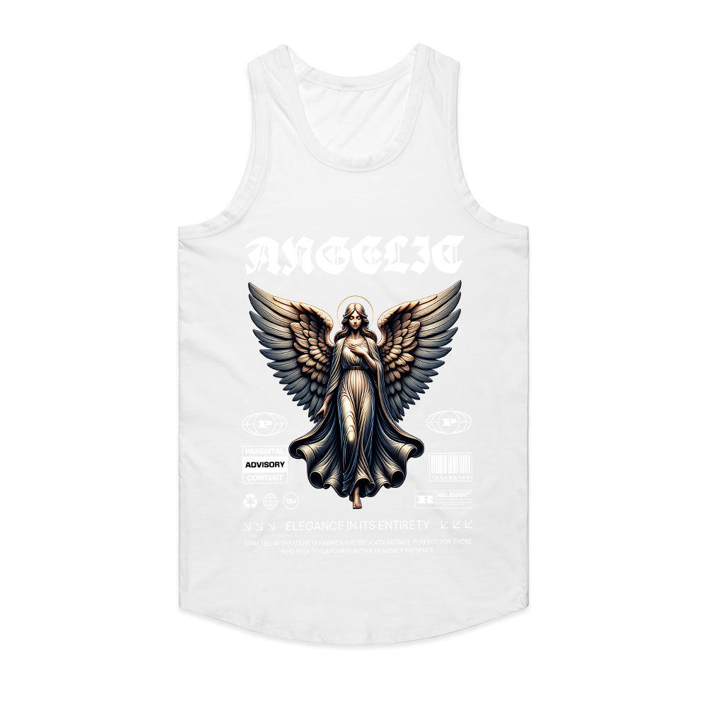 Celestial Vogue: Angelic Elegance Tee