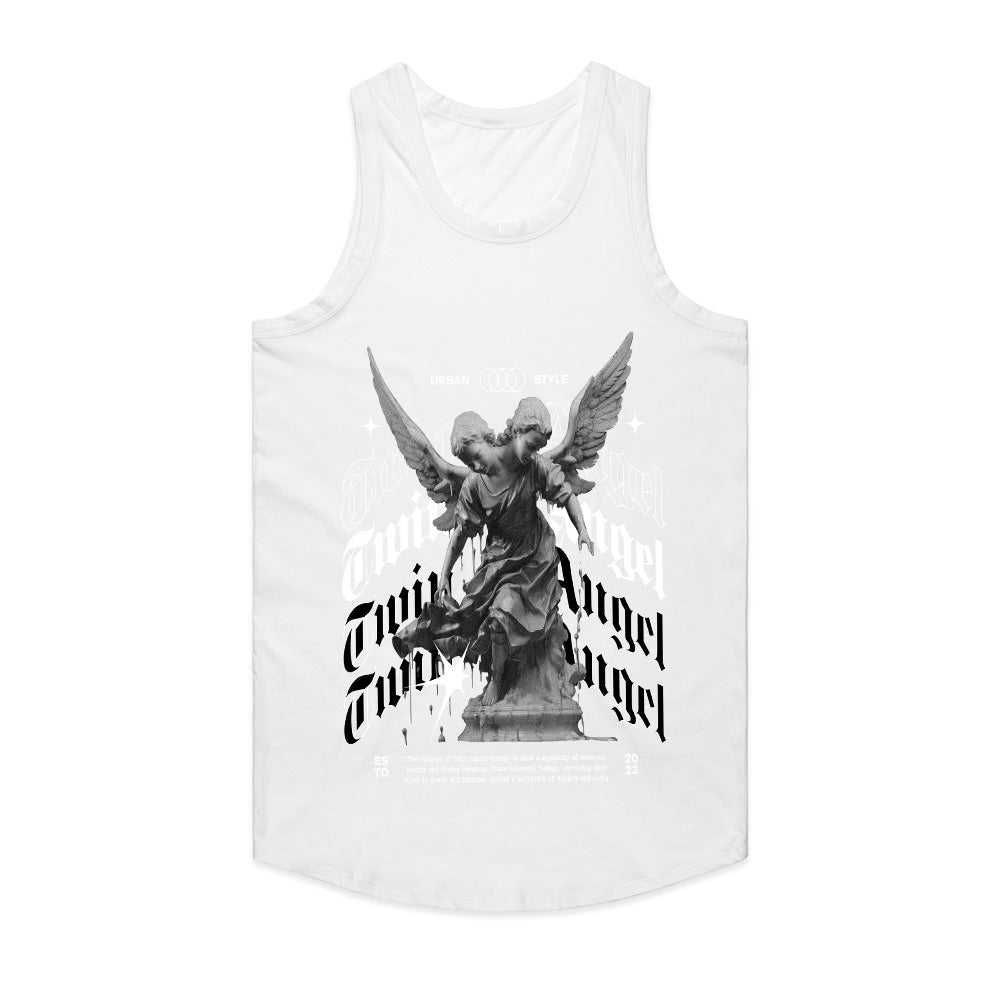 Twin Angel: Harmony in Shadow Tee
