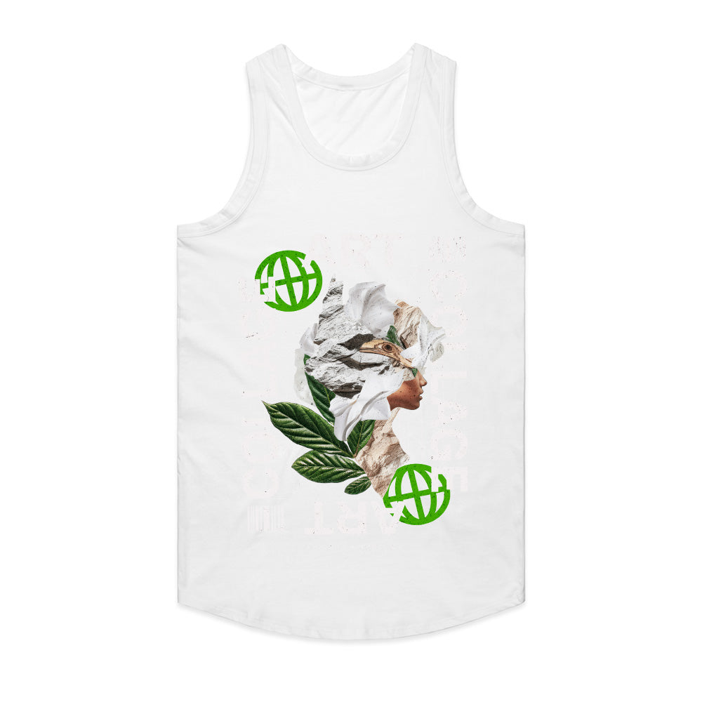 Collage Mind: Abstract Fusion Tee