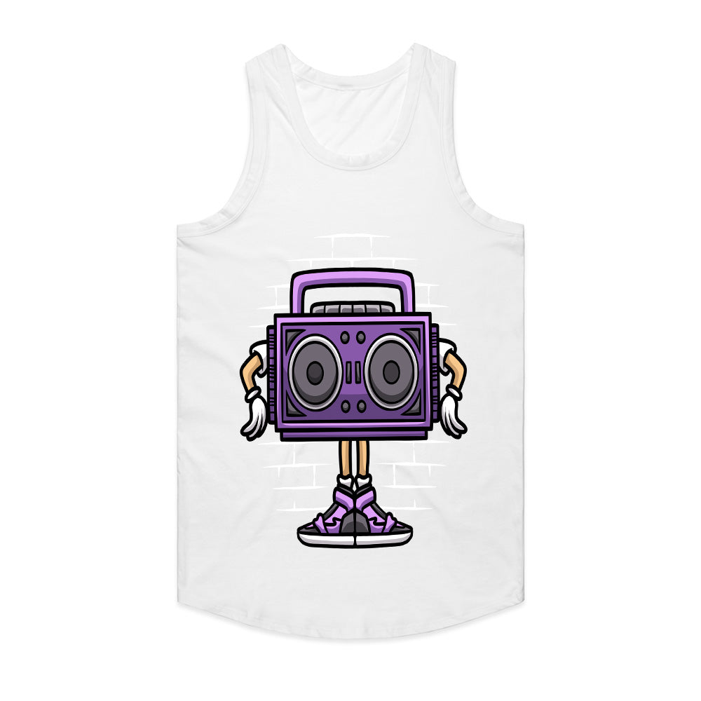 Boombox Vibes: Street Beat Cartoon Tee