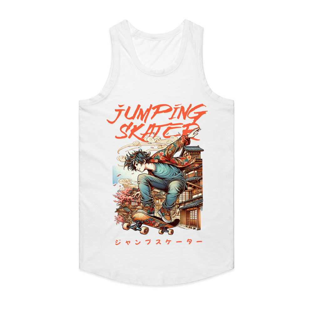 Skyline Shredder: Neo-Japanese Jump Skater Tee