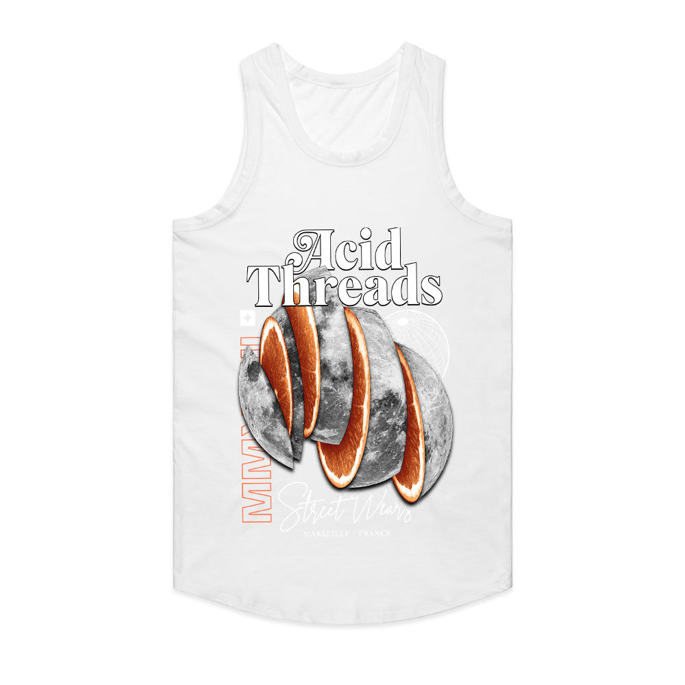 Streetwear "Acid Threads" Lunar Orange Slice Tee