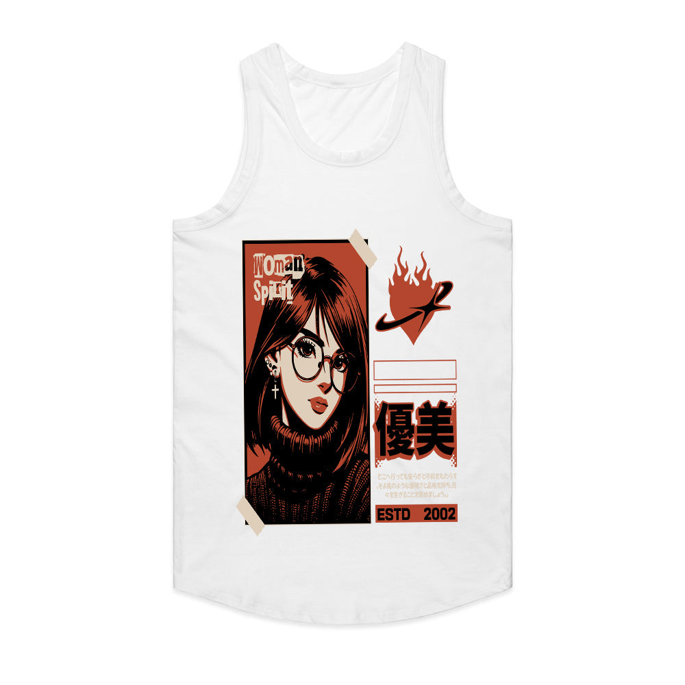 Woman Spirit '02: Edgy Anime Aesthetic Tee