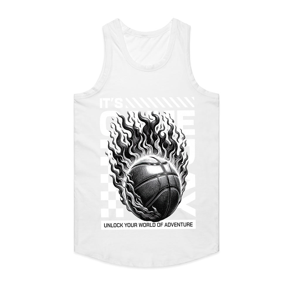 Game Day Ignition: Flaming Basketball Power Tee
