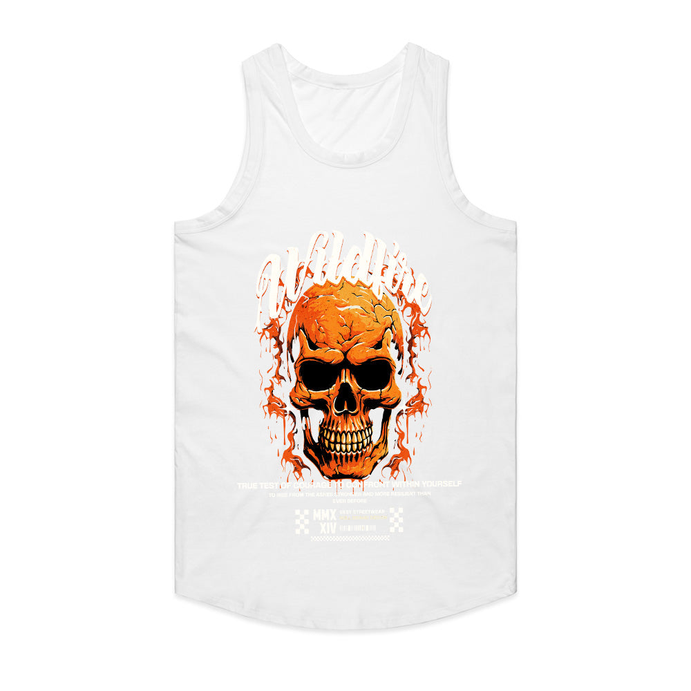 Wildfire Skull: Courage & Resilience Graphic Tee
