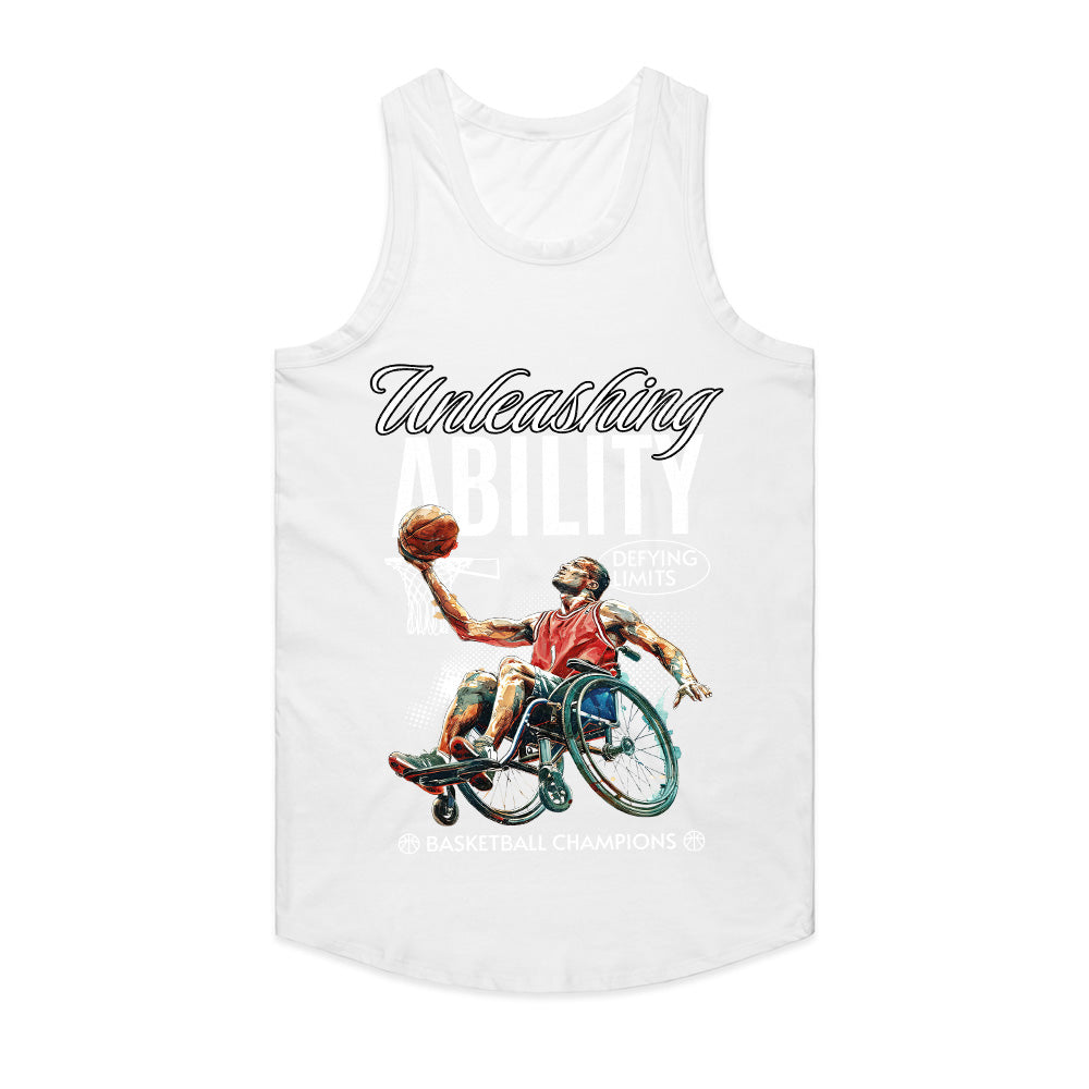 Limitless Court: Unleashing Ability Basketball Tee