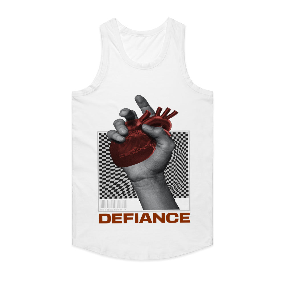 Crimson Defiance: Gripped Heart Statement Tee