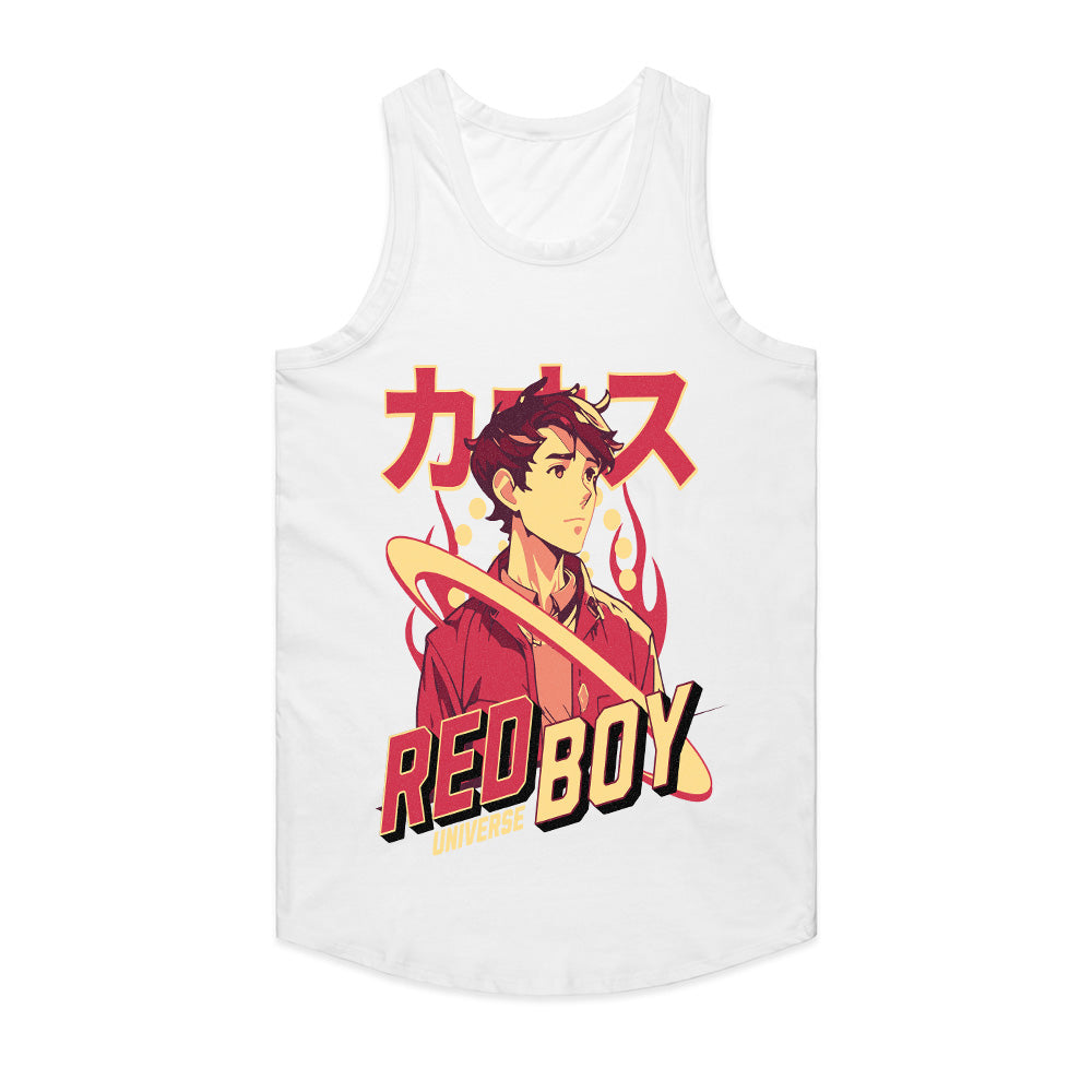 Red Boy Universe Anime Style T-Shirt