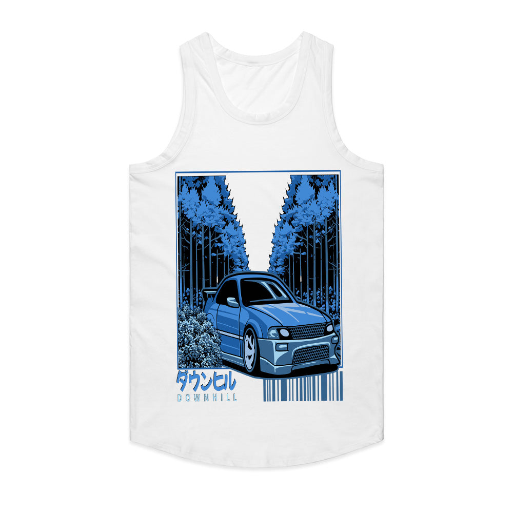 Downhill Touge Racer T-Shirt – Night Drift Forest Run Edition