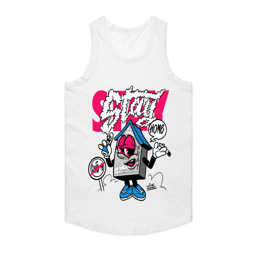 Stay Home Vibe: Cartoon Chill House Tee