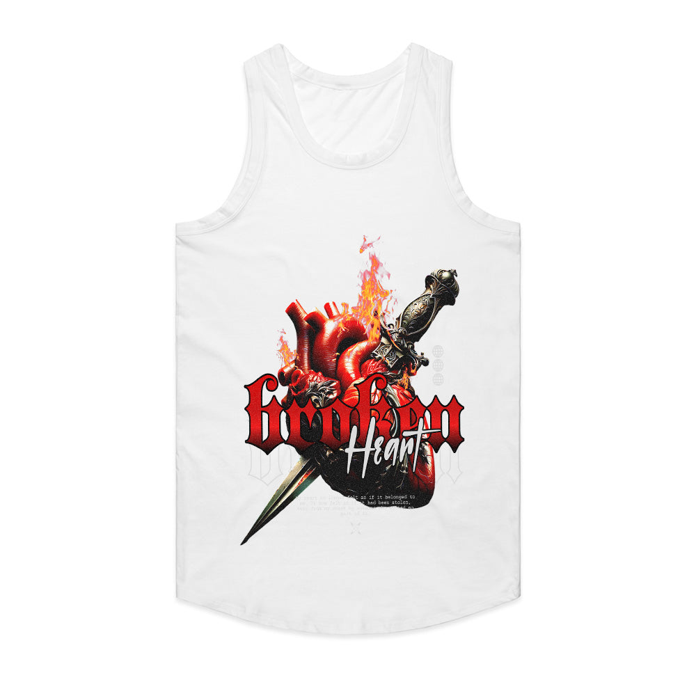Broken Heart: Flame & Blade Streetwear Tee