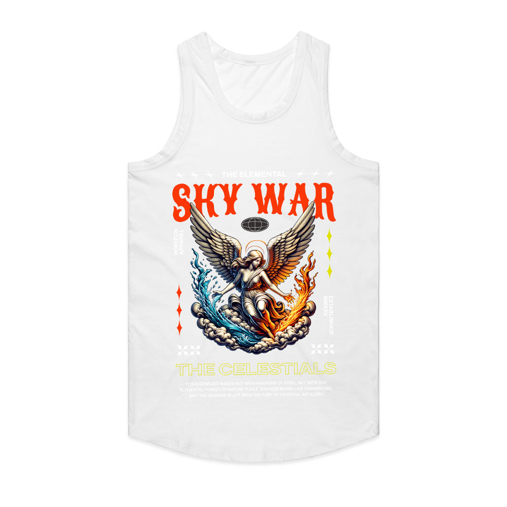 Celestial Clash: Elemental Sky War Tee