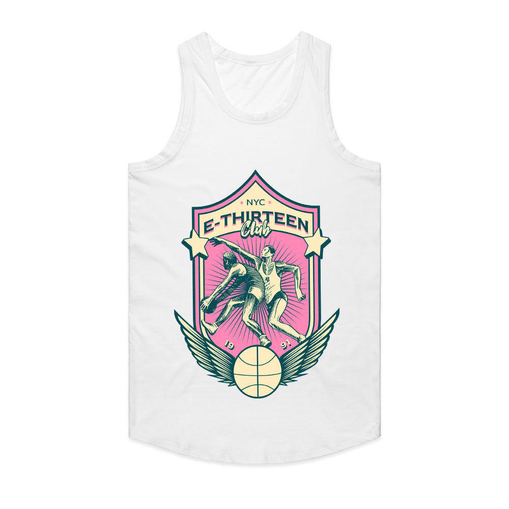 NYC E-Thirteen Club: Retro Hoops Shield Tee