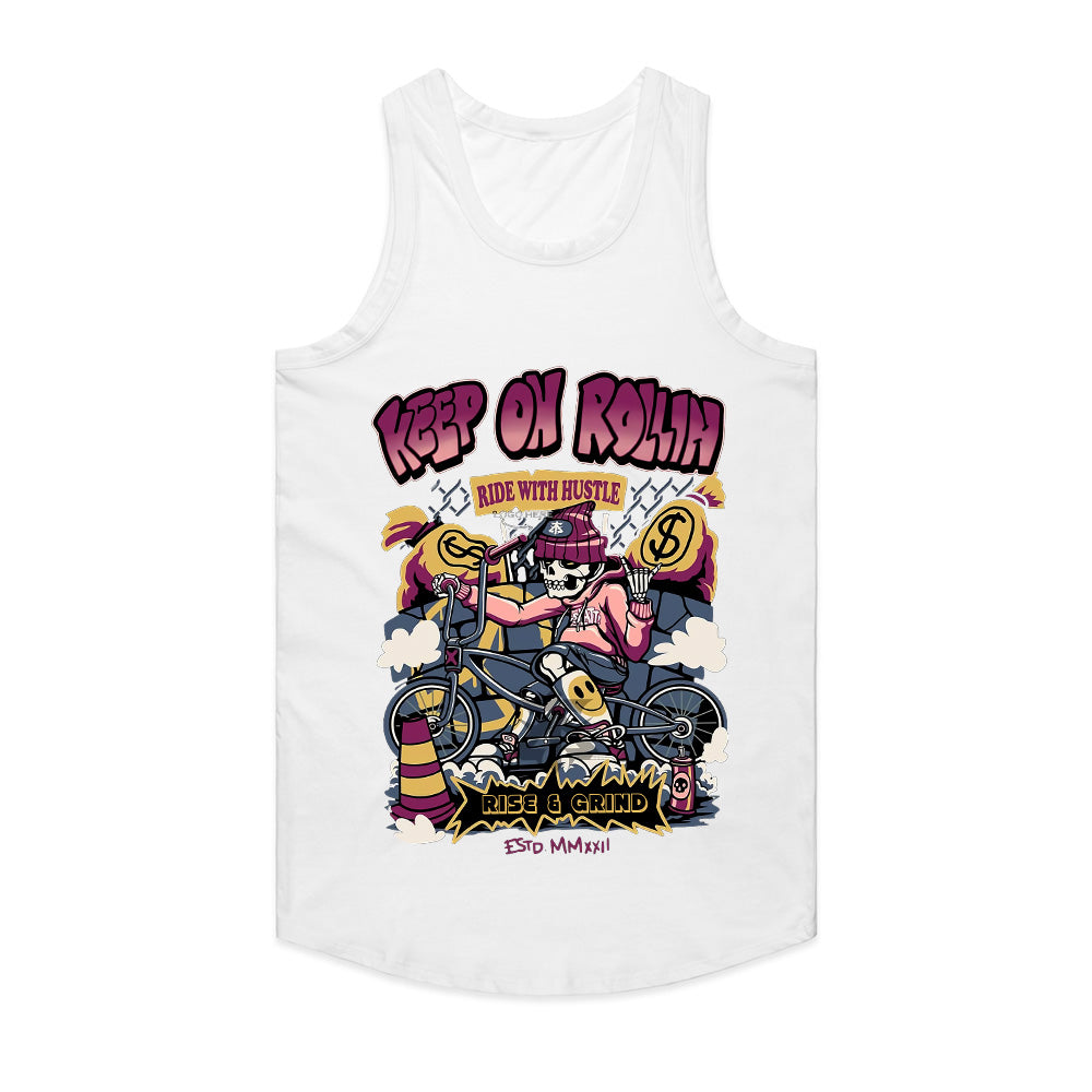 Keep On Rollin': Hustle & Grind BMX Rider Tee