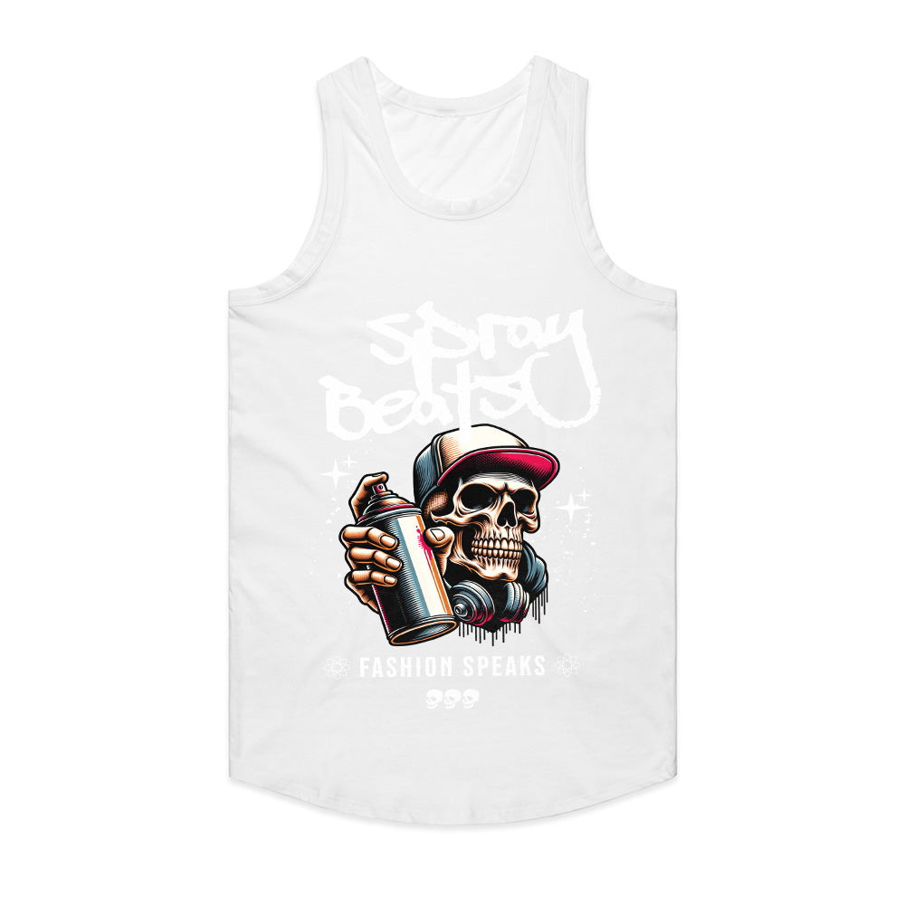 Spray Beats" Graffiti Skull Tee