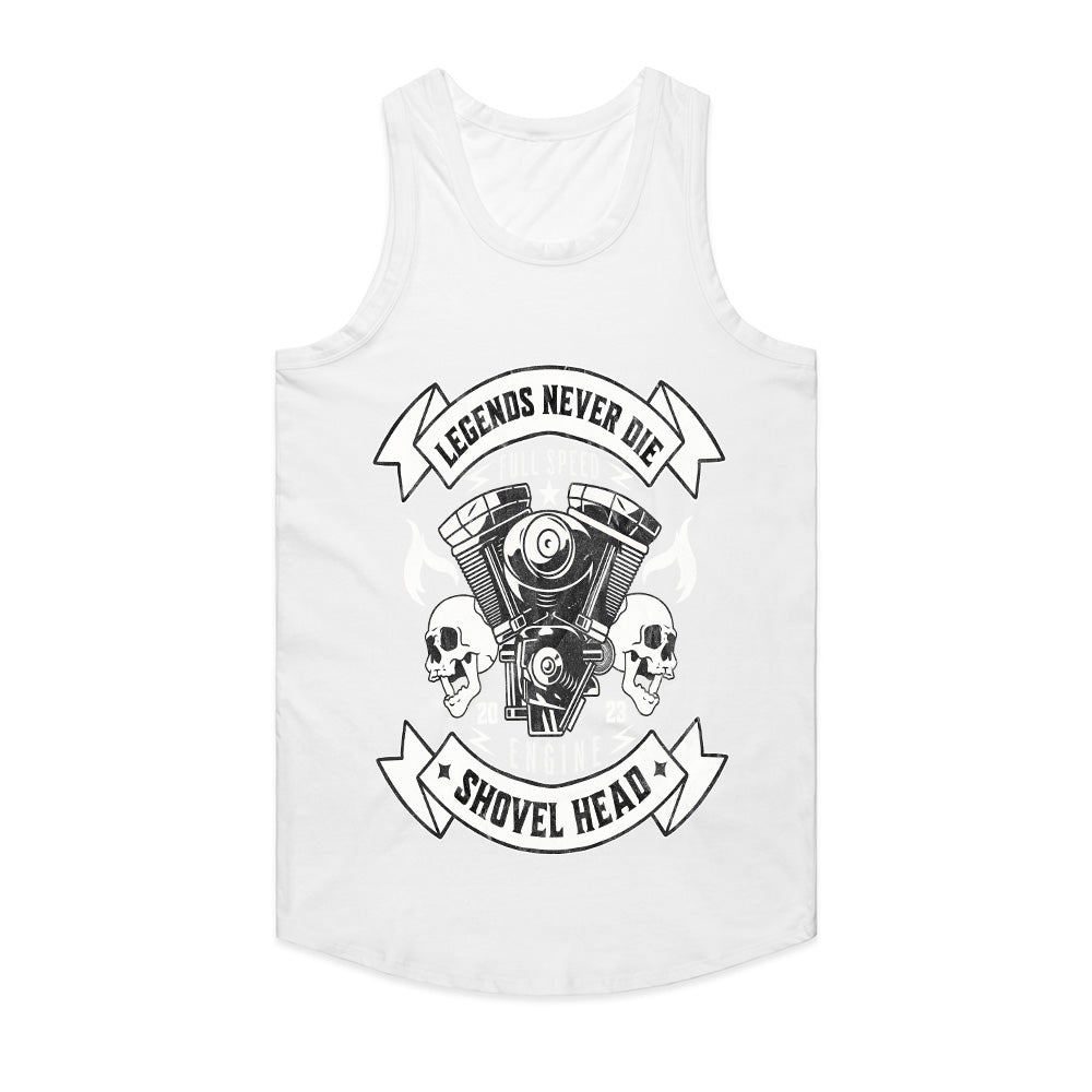 Legends Never Die Shovelhead Engine T-Shirt – Full Speed, Forever Free
