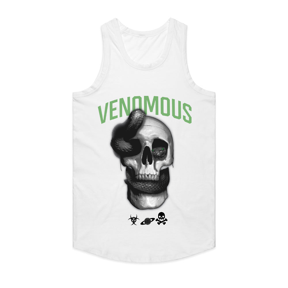 Venomous Embrace: Serpent & Skull Strike Tee