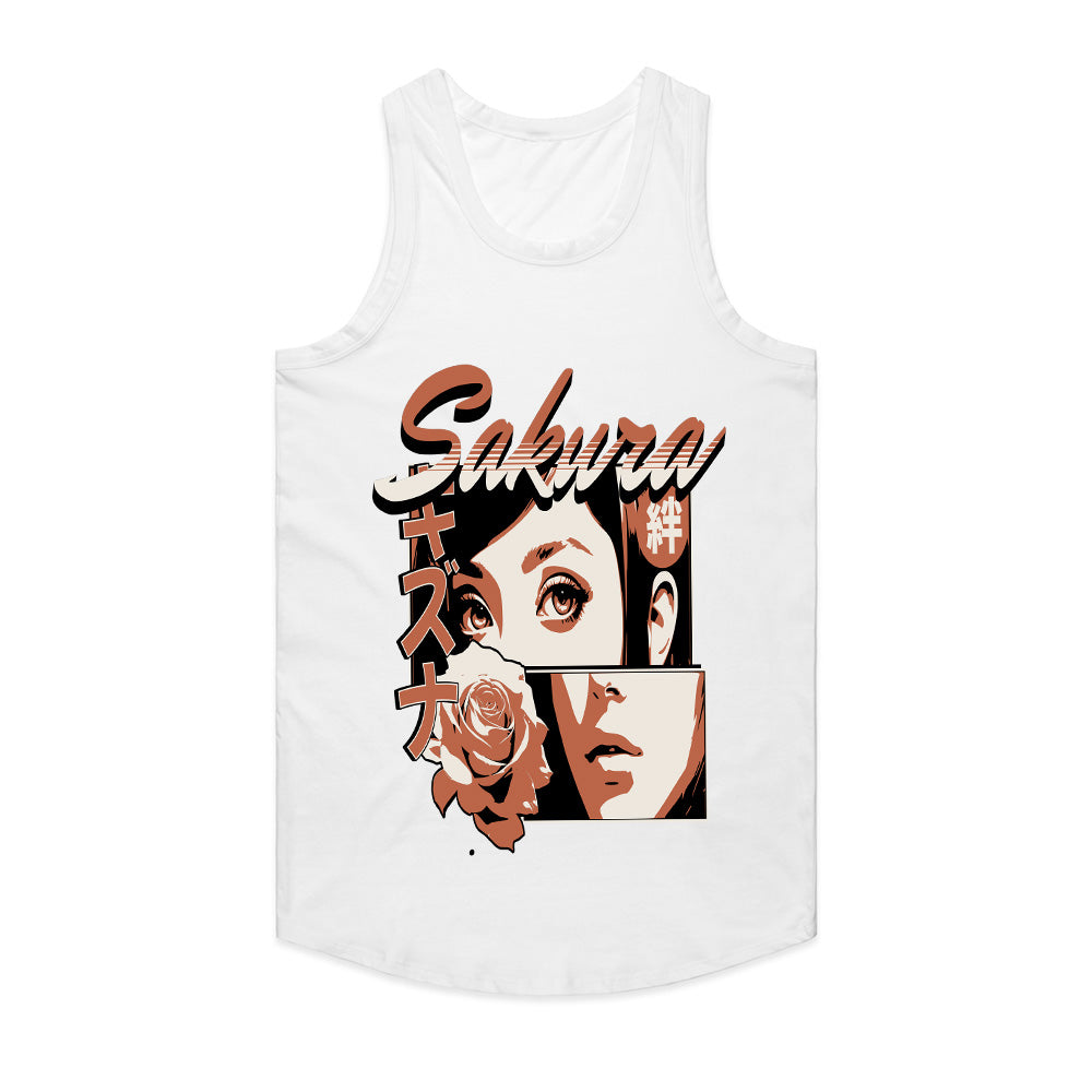Blossom Noir: Sakura Retro Manga Tee