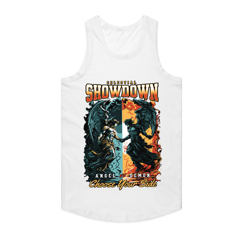 Celestial Showdown: Angel vs Demon Battle Tee
