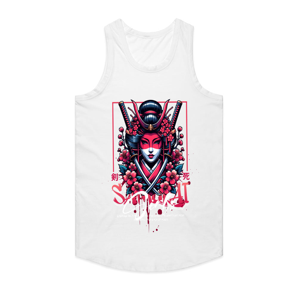 Crimson Sakura Samurai: Femme Warrior Tee