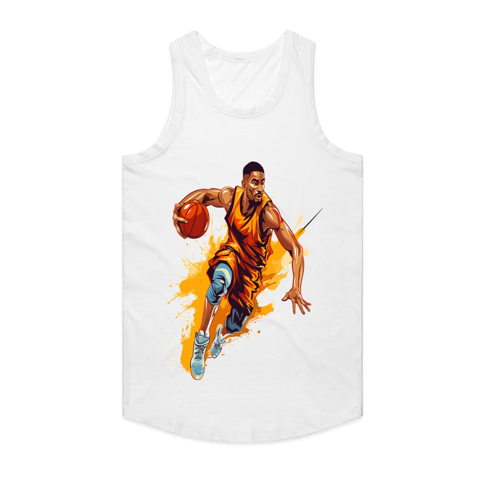 Full Court Blaze: Dynamic Hoops Tee