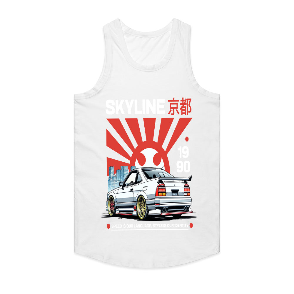 Kyoto Skyline 1990" JDM Enthusiast Black