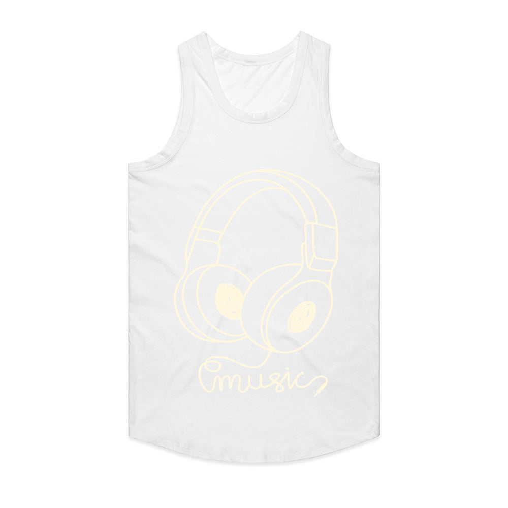 Sound Sketch: Minimalist Music Headphones Tee