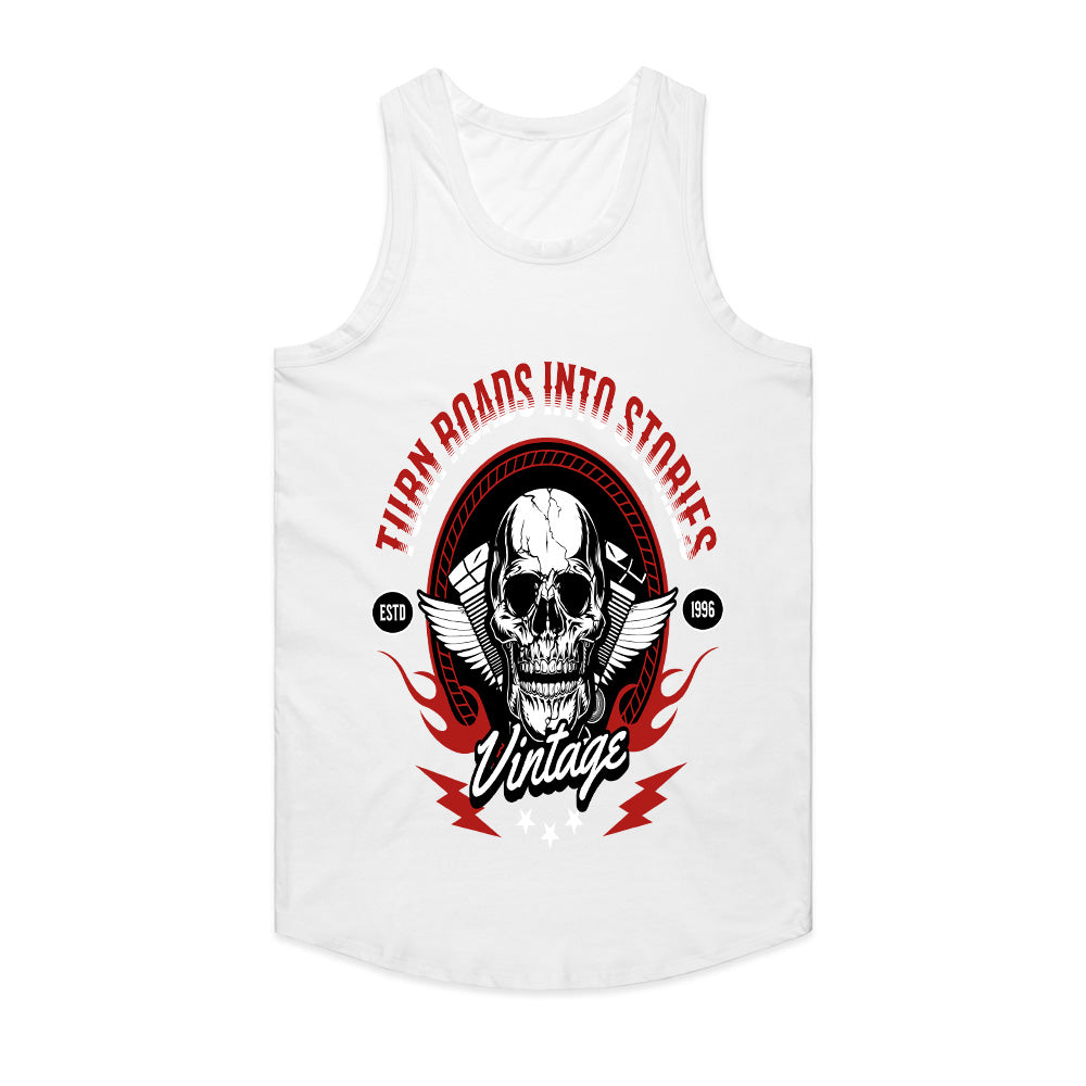 Rebel Road: Vintage Rider Skull Tee