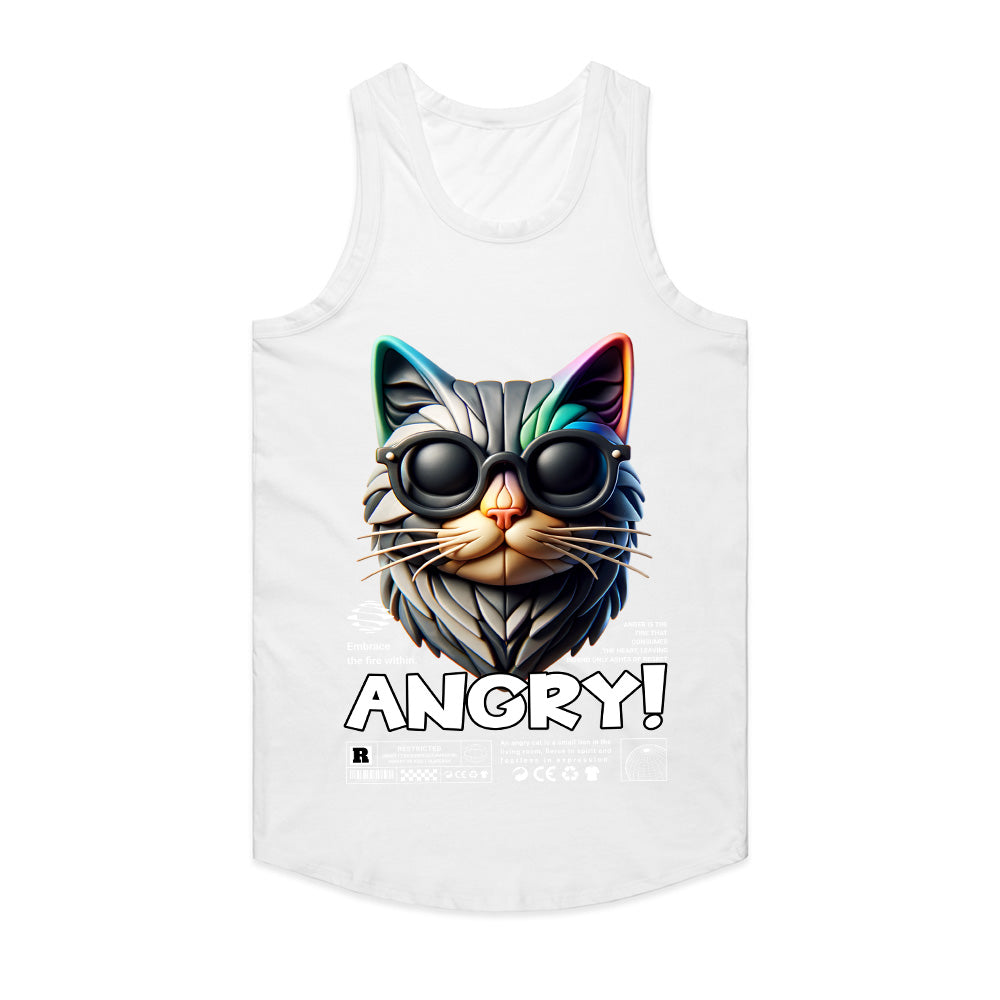 Furious Feline: Angry Cat Rebel Tee