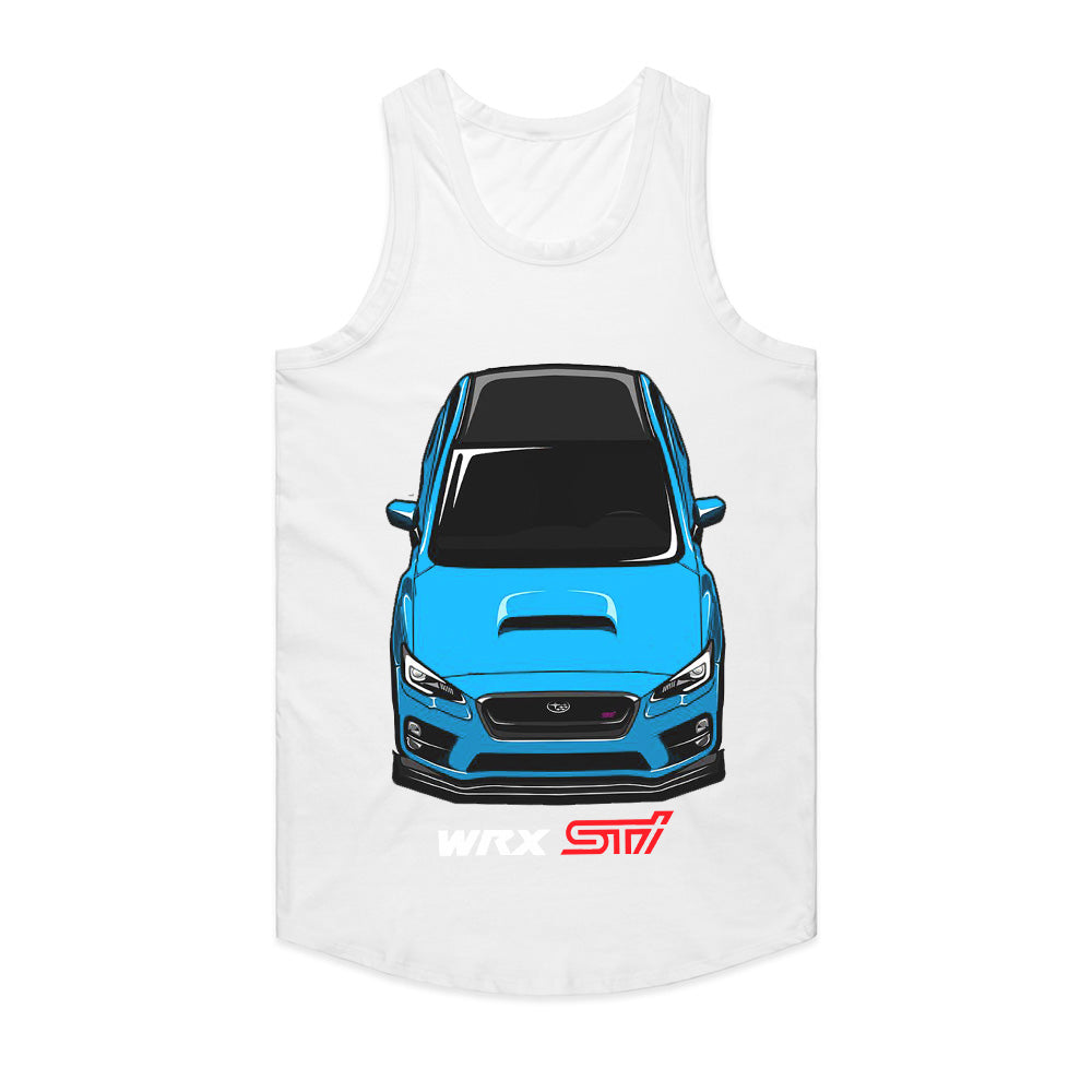 WRX STI Blue Beast Front View T-Shirt – Rally Legend Series
